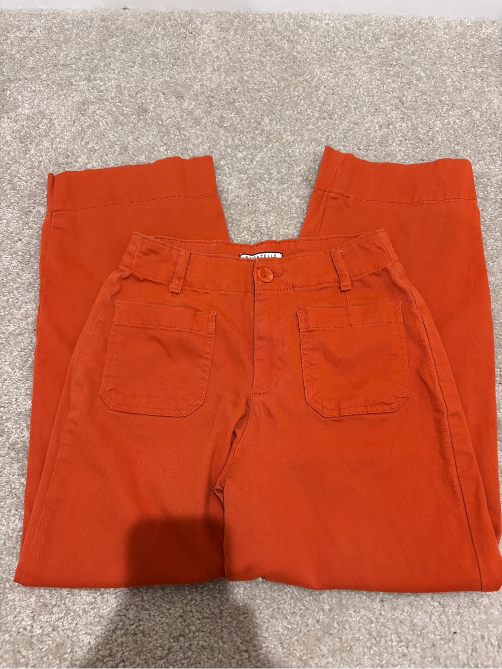 bagatelle Women's Orange Wide Leg Pants